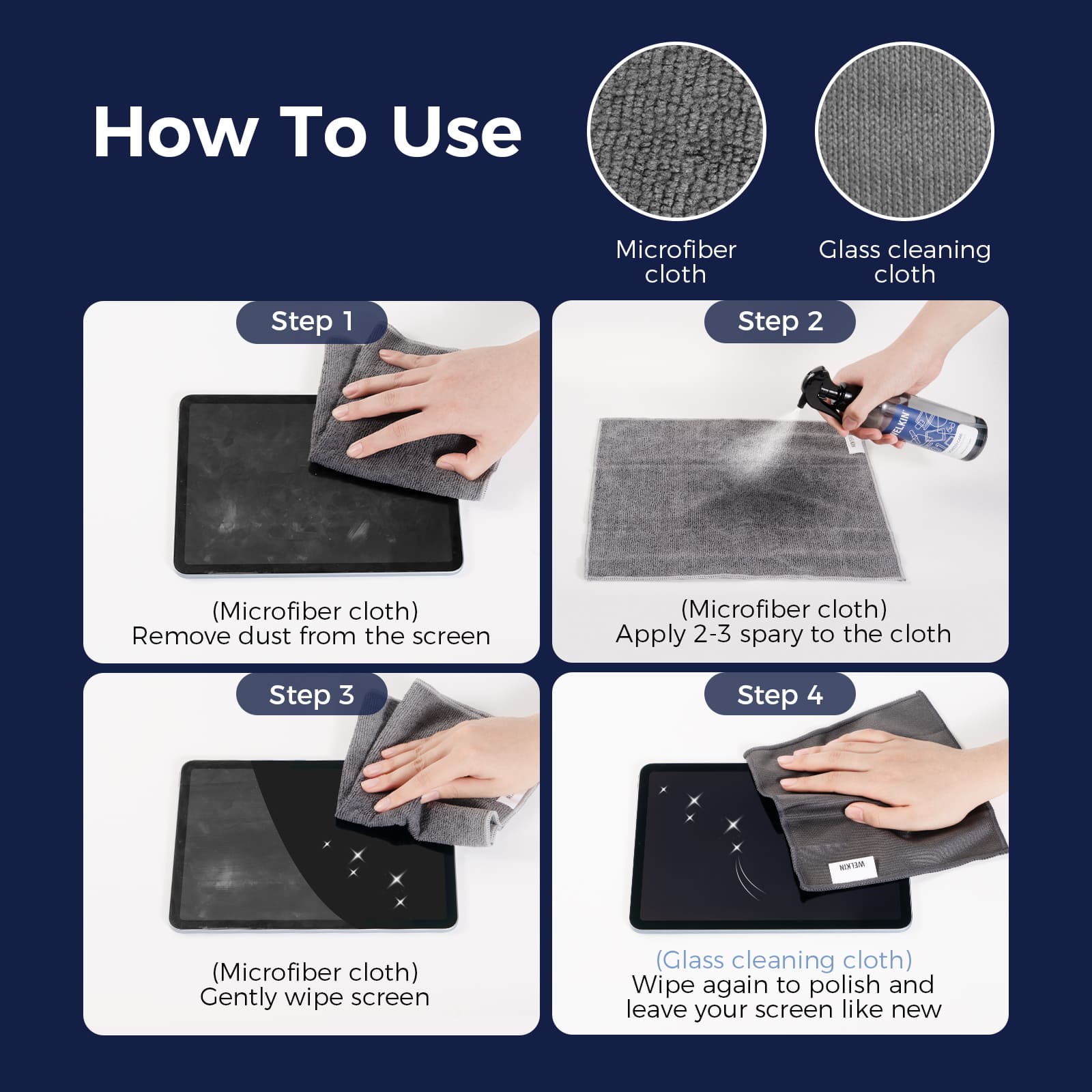 Car Screen Cleaning Combo