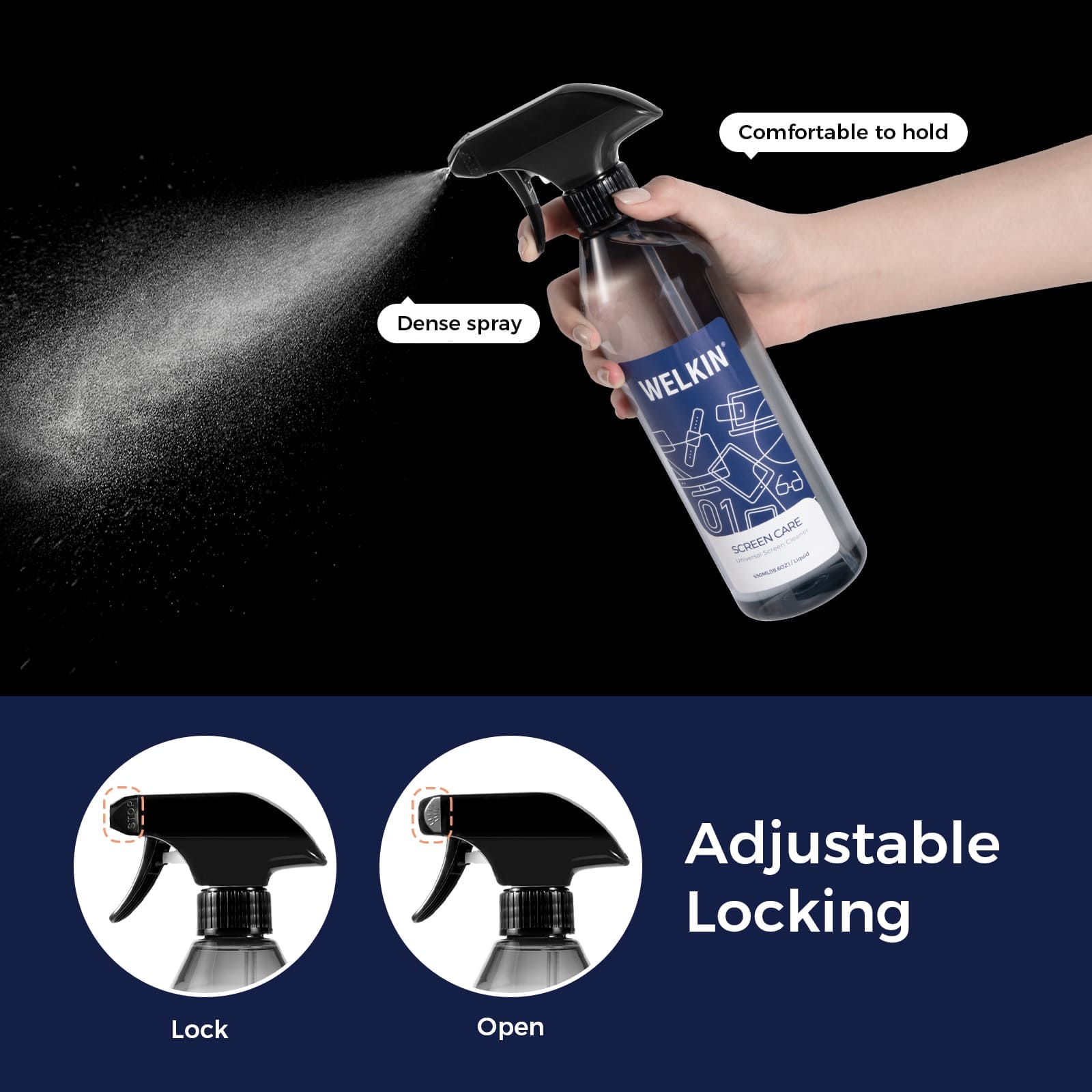 Car Screen Cleaner Spray Kit