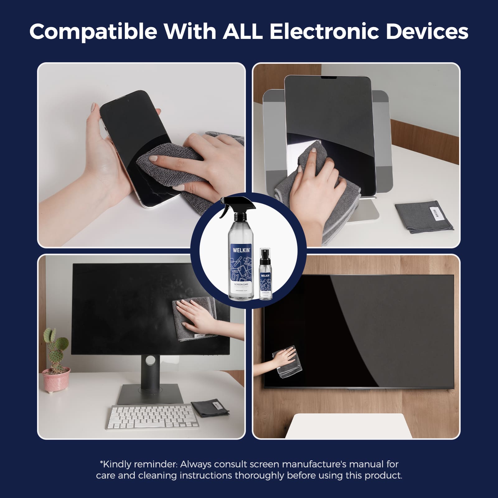 Car Screen Cleaner Spray Kit